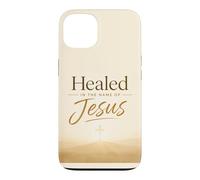Carcasa para iPhone 13 Healed in The Name of Jesus - Cross at Sunrise