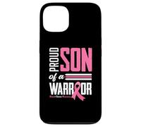 Carcasa para iPhone 13 Hijo Orgulloso de una mamá guerrera Concientización sobre el cáncer de Mama
