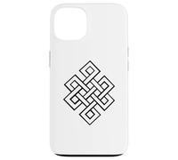 Carcasa para iPhone 13 Hinduismo Budismo Nudo Eterno sin Fin Tibetano