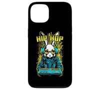 Carcasa para iPhone 13 Hip Hop Conejo Conejo DJ Rave EDM Música Deejay Ecualizador