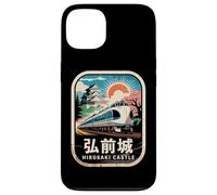 Carcasa para iPhone 13 Hirosaki Castle Japón Retro Tren Vintage Kanji Souvenir