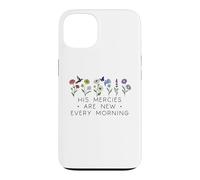 Carcasa para iPhone 13 His Mercies Are New Every Morning Bible Verse Christian God