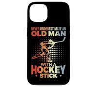 Carcasa para iPhone 13 Hockey Abuelo Viejo Jugador de Hockey sobre Hielo