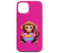 Carcasa para iPhone 13 Hola Cutie. Animal Gracioso, Saludo
