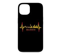 Carcasa para iPhone 13 Horizonte de Madrid Skyline Latido Pulso Bandera Amo Madrid