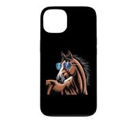 Carcasa para iPhone 13 Horse Stuff Gafas de Sol Caballos Salvajes Montar a Caballo Divertido