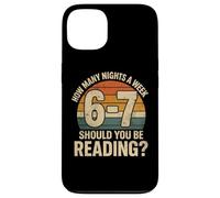 Carcasa para iPhone 13 How Many Nights a Week Should You Be Reading Funny 6 7 Meme