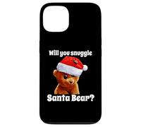 Carcasa para iPhone 13 Humor navideño Will You Snuggle Christmas Bear