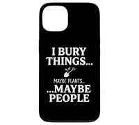 Carcasa para iPhone 13 I Bury Things Maybe Plants Maybe People Funny Frog