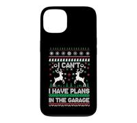 Carcasa para iPhone 13 I Can't I Have Plans in The Garage Ugly Christmas