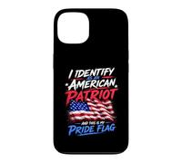 Carcasa para iPhone 13 I Identify As An American Patriot and This Is My Pride Flag