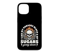 Carcasa para iPhone 13 I Like My Parades Black and My Sugars Going Down EMO Goth