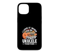 Carcasa para iPhone 13 I Love It When We're Playing Ukelele Together Retro Sun