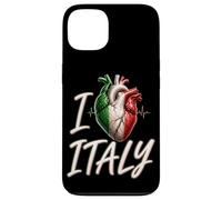 Carcasa para iPhone 13 I Love Italy - Bandera anatómica de Italia, Regalo de Viaje