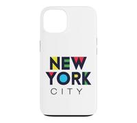 Carcasa para iPhone 13 I Love NYC Colorful New York City NYC Modern Bold Typography