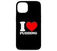 Carcasa para iPhone 13 I Love Pudding, I Heart Pudding