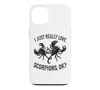 Carcasa para iPhone 13 I Love Scorpions Ok - Escorpión Lindo y Divertido