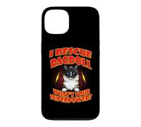 Carcasa para iPhone 13 I Rescue Ragdoll Cat What's Your Superpower Funny Cats Lover