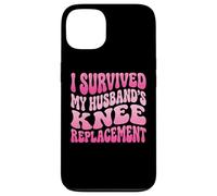 Carcasa para iPhone 13 I Survived My Husbands Knee Replacement Cirugia Articular