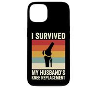 Carcasa para iPhone 13 I Survived My Husbands Knee Replacement Cirugia Articular