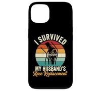 Carcasa para iPhone 13 I Survived My Husbands Knee Replacement Cirugia Articular