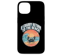 Carcasa para iPhone 13 If Crabby Return To The Beach Vintage Crab