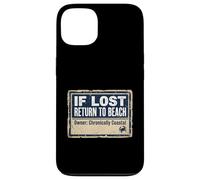 Carcasa para iPhone 13 If Lost Return To Beach Coastal Crab Sign