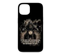 Carcasa para iPhone 13 If The Devil Isn'T Bothering You... Men Christian Motorcycle