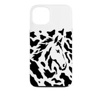 Carcasa para iPhone 13 Ilusión de Cabeza de Caballo Oculto