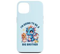 Carcasa para iPhone 13 Im Going to Be A Big Brother Cute Dragon Hermano Baby Reveal