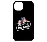 Carcasa para iPhone 13 I'm with The Band Country Music USA Flag Cowboy Hat