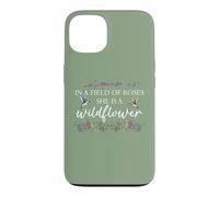 Carcasa para iPhone 13 In a Field of Roses She is a Wildflower Hummingbird Flower