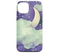 Carcasa para iPhone 13 In My Fantasy Era Witchy Green Sage Purple Moon Phases Stars