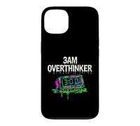 Carcasa para iPhone 13 Insomnia 3AM Overthinker Melting Clock Aesthetic