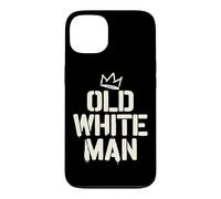 Carcasa para iPhone 13 Ironic Old White Man Hombre Superhéroe Leyenda