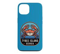 Carcasa para iPhone 13 Isla Tybee Georgia Crab Coastal Beach Travel