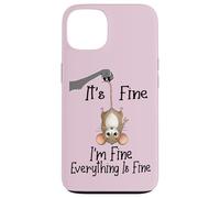 Carcasa para iPhone 13 It's Fine I'm Fine Everything is Fine Funny Cute Mouse Rat