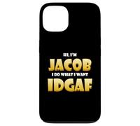 Carcasa para iPhone 13 Jacob Costume Idgaf Meme Personalized Jacob First Name Jake