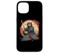 Carcasa para iPhone 13 Japanese Art Cat Ninja Ukiyo-e Anime Samurai Cat Camiseta