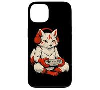 Carcasa para iPhone 13 Japonés Kitsune Gamer Anime Retro Videojuegos Ukiyo-e