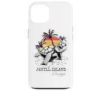 Carcasa para iPhone 13 Jekyll Island Georgia Sea Turtle Preserve 70s Estilo Retro