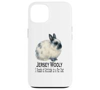 Carcasa para iPhone 13 Jersey Wooly Rabbit 3 Libras de Actitud en un Abrigo de Piel