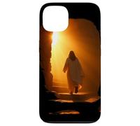 Carcasa para iPhone 13 Jesus Christ Glorious Resurrection Christian Faith (Black)