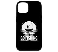 Carcasa para iPhone 13 Jesús Dijo IR a Pescar versículo bíblico Pescador Cristiano