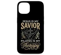 Carcasa para iPhone 13 Jesus Is My Savior Pilates Is My Therapy