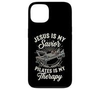 Carcasa para iPhone 13 Jesus Is My Savior Pilates Is My Therapy