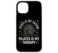 Carcasa para iPhone 13 Jesus Is My Savior Pilates Is My Therapy