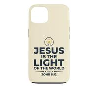 Carcasa para iPhone 13 Jesus Is The Light of The World Shirt John 8:12 Bible Verse