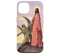 Carcasa para iPhone 13 Jesús Satanás Tentación por Gustave Dore Colorizado