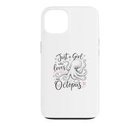 Carcasa para iPhone 13 Just a Girl Who Loves an Octopus Cute Octopus